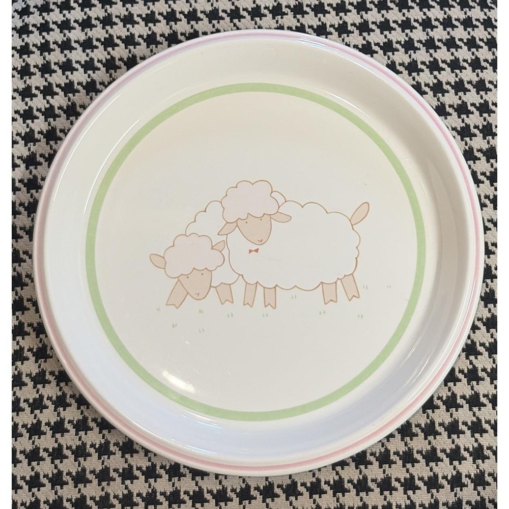 Mikasa Bo Peep Sheep Child's Ceramic Feeding‎ Replacement Plate 8.25"